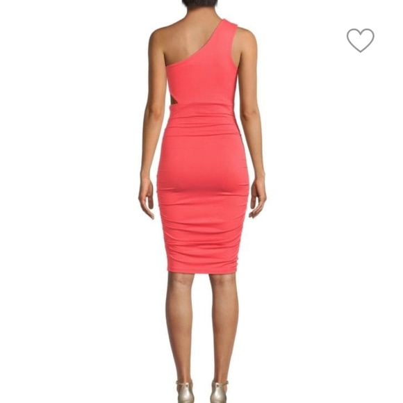 Susana Monaco Ruched One Shoulder Dress - Picture 2 of 7